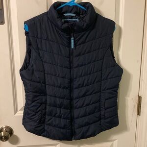Women's Navy Quilted Puffer Vest